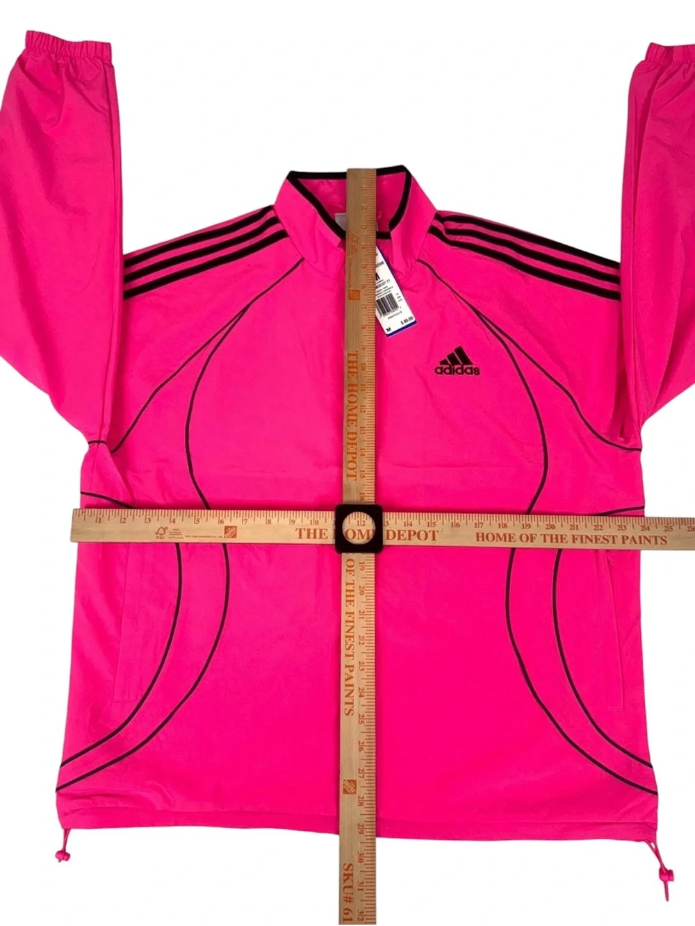 Adidas Teamgeist Adicolor Woven Track Top Unisex M Lucid Pink Black JX6598